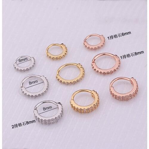 1pc Nose Ring Stainless Steel Ear Piercing Fake Piercing Piercing Body Helix Cartilage Gift Hypoallergenic jewelry for women