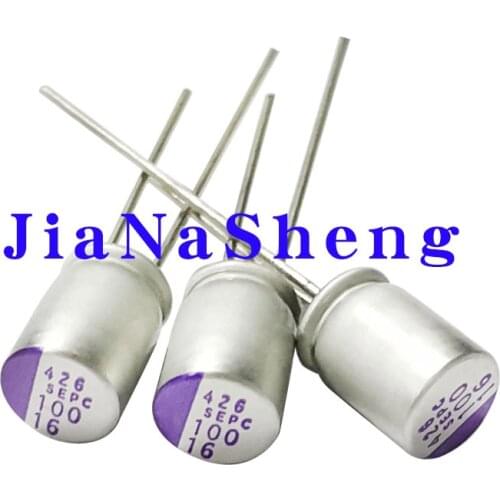 10PCS 16SEPC100MW 16V100UF 6X9 SEPC Solid capacitors Matsushita