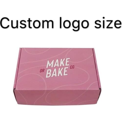 1000pcs paper box Custom size Logo printing corrugated cardboard packaging shipping mail boxes clothing