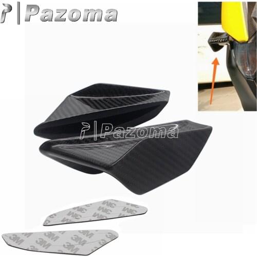 2PCS Motorcycle Carbon Front Dynamic Wing Kit Fairing Aerodynamic Winglets For BMW Honda Yamaha Suzuki Kawasaki