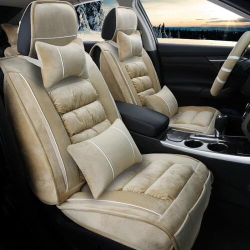 3D Winter Car Seat Cover Cushion Plush Car Accessories for BMW 3 4 5 6 7 SeriesGT M3 X1 X3 X4 X5 X6 Suv