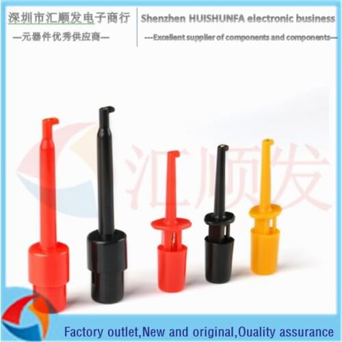 5pcs!!! Hook type test clip test hook test hook black red test clip large trumpet