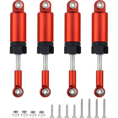 4Pcs Alloy Shock Absorber for WPL 1:16 Henglong C-14 C-24 Pickup Crawler Half Truck RC Car Spare Parts Upgrade Modified Parts