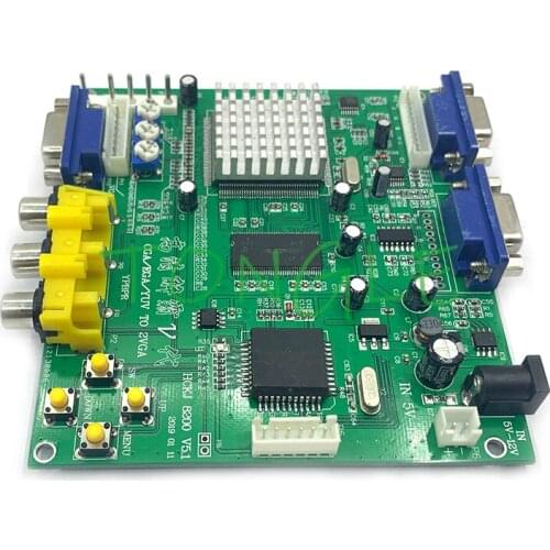 GBS8220 Arcade Game CGA/YUV/EGA/RGB Signal to VGA HD Video Converter Board (Dual Output) Non-Shielded Protection
