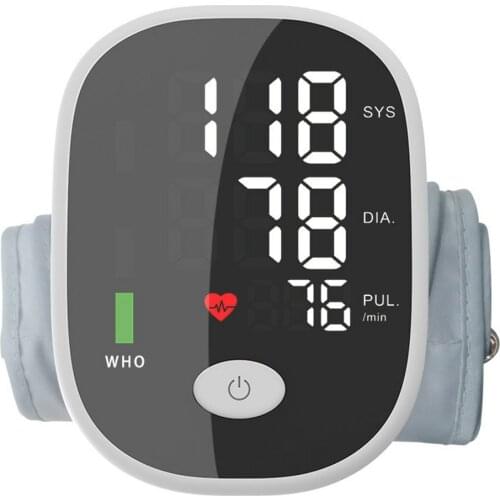Full Automatic Upper Arm Electronic Sphygmomanometer Home Blood Pressure Monitor Tonometer BP Heart Rate Pulse Meter Measurement