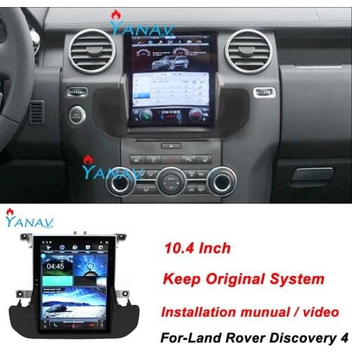Android Stereo Receiver Car Radio For-Land Rover Discovery 4 LR4 2009-2016 Audio Vertical Stereo Video Multimedia DVD Player
