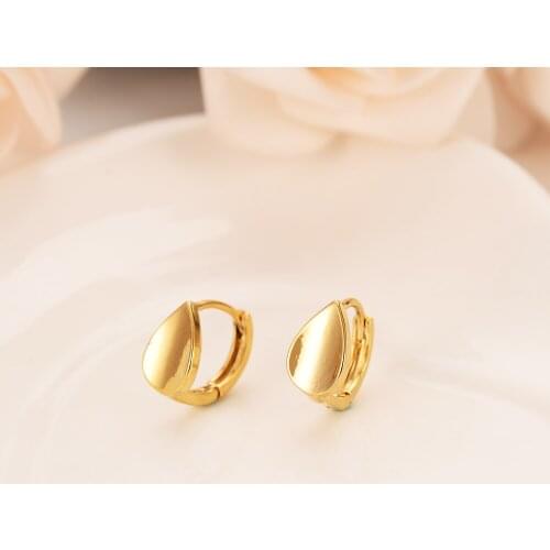 Bangrui New Fashion Women/Girls Earrings Jewelry / Yellow Gold Filled Hoop Earrings Jewelry For Africa/Dubai
