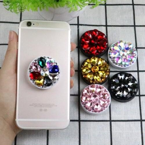 Holder stand for phone Universal phone Stand Bracket 3D Colourful Diamond phone for smart phone Grip Car Phone Holder