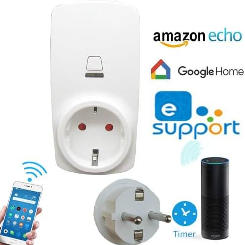 Intelligence WIFI Socket European regulations Long-range control Switch timing Alexa Google home European standard German