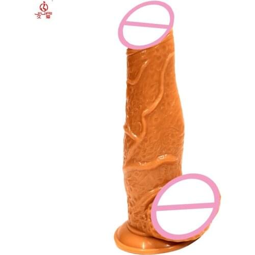 Jiuai Silicone Realistic Simulation G-Spot Dildos Anal Vagina Masturbation Sex Toys for Women or Man