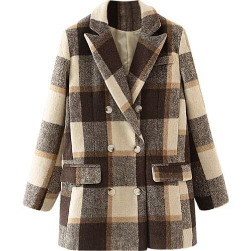 Женские шерстяные пиджаки Klacwaya China At AliExpress