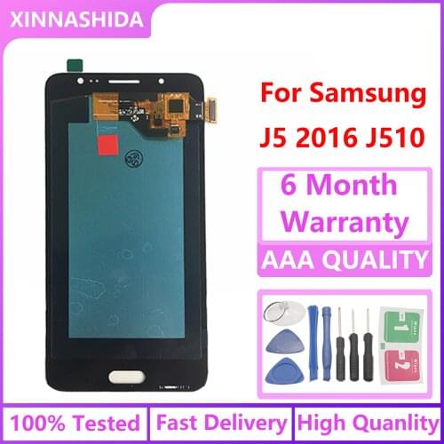 Copy-Oled / AMOLED LCD For Samsung Galaxy J5 2016 J510 J510F J510FN J510M Display Touch Screen Digitizer Assembly free shipping