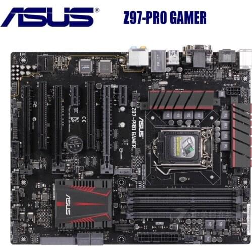 LGA 1150 Motherboard ASUS Z97-PRO GAMER DDR3 32GB Desktop Asus Z97 Mainboard Core i7 i5 i3 M.2 1150 NVME slot ATX used LGA 1150