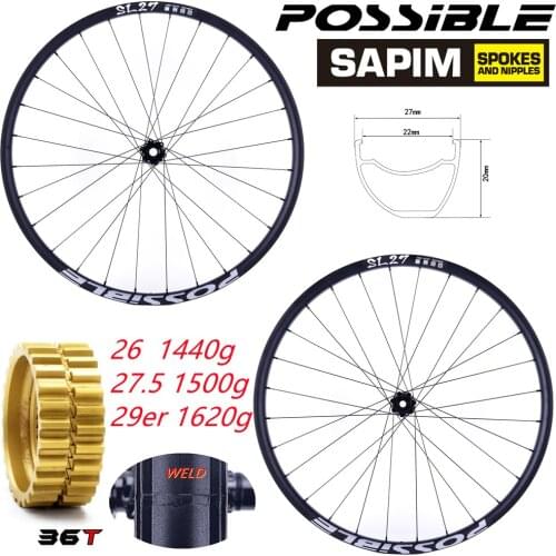 Possible M350 DT Ratchet System Mtb Wheelset 26 27.5 29er 135 142 148 Disc Brake WELD Alloy Rims Tubeless Design