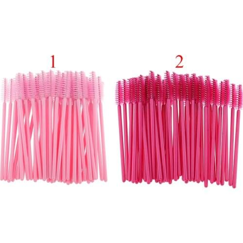 Disposable Eyelash Mascara Wands Applicators Eye Lash Makeup Brushes -Lot 50 100