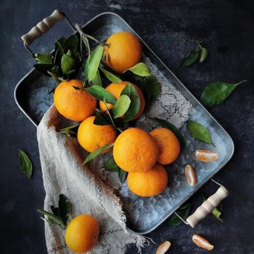 Storage Trays Retro Disc Iron Craft Storage Serving Tray Antique Metal square Tray food Fruit Plate Home Kitchen Decoration