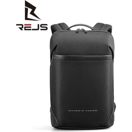 REJS LANGT 15.6 Inch Laptop Backpack for Men High Quality Teenager School Bag Business Waterproof Short Travel Mochila 2021 Ne'w