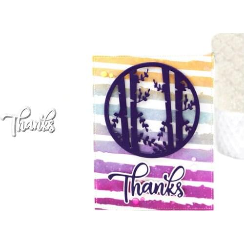 Thanks Word New Die Cuts For Card Making Word Thanks Metal Cutting Dies Stencils 2020 For Scrapbooking Album Decoration