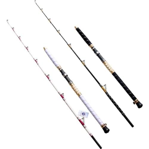 Smiling face 1.65m boat fishing ocean boat rotating fishing rod Product features: FUJI DPS reel seat 80-100 carbon fiber bait fi