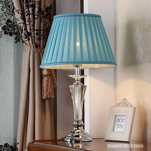 Modern Crystal Table Lamp Art Deco Study Bedroom Desk Lamp Living Room Decoration Table Lamp Home Lighting LED Bedside Lighting