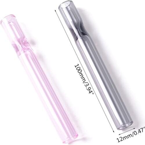 Glass Cigarette Holder Tube For Tobacco Cigarettes Smoking Smoke Filter Pipes Mouthpiece Hookah