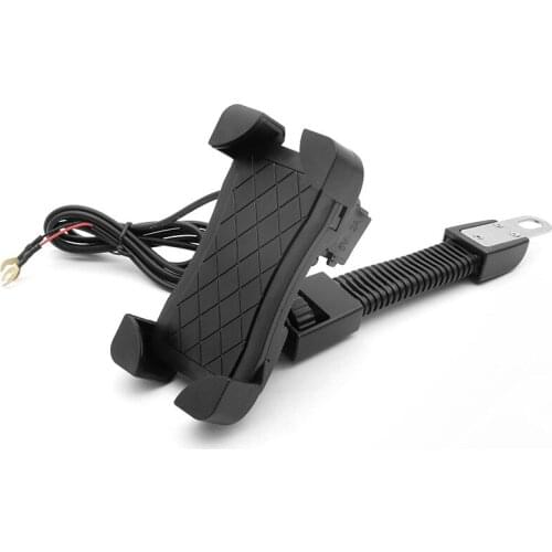Motorcycle universal mobile phone bracket 5V2.1A rechargeable mobile phone USB navigator GPS JS-042
