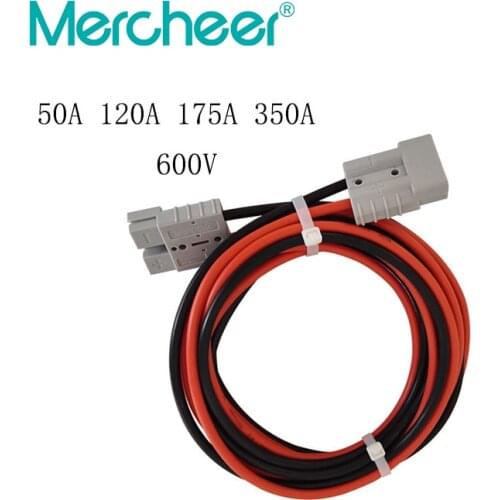 50A 120A 175A 350A forklift battery charging plug battery connector solar battery charging with cable