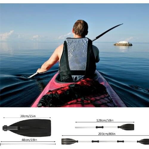 1 Part Detachable Aluminum Kayak Paddles Float Afloat Oars Fitting Boat Rafting Paddle Canoe Oar Boating Accessories