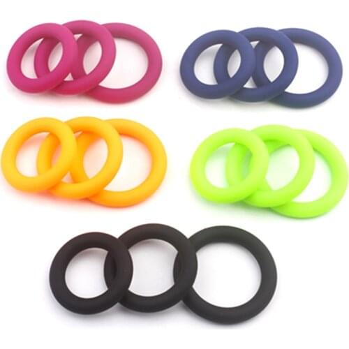 3Pcs Penis Ring Set Silicone Cock Rings Ejaculation Delay Cockring Sex Toys For Men Adult Product Dick Lock Erection Sexy Shop