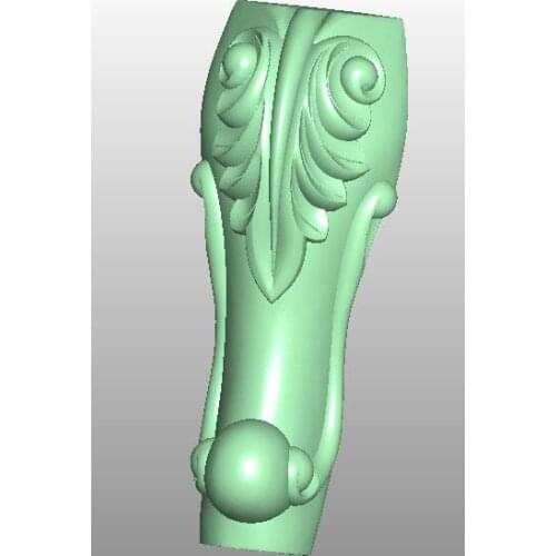 3D model STL format file for cnc router engraving furniture sofa cabinet chair leg pattern Artcam 778