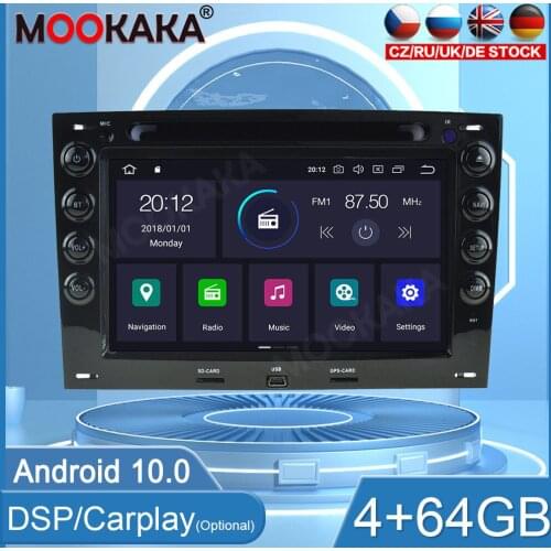 4+64GB Android 10 Car Radio For Renault Meganei 2003-2009 Carplay Player GPS Navigation Head Unit Car Stereo CD DVD WIFI DSP