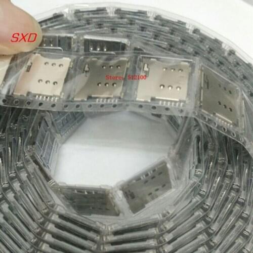 5pcs SIM card slot Micro 6P 6-Pin Memory Holder/adapter/connect use