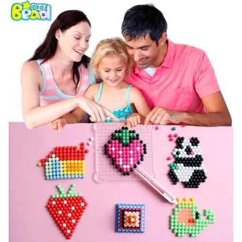6000 pcs DIY Magic beads Animal Molds Hand Making 3D Puzzle Kids Educational beads Toys for Children Spell Replenish