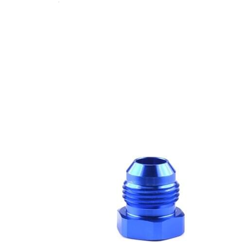 An-4 6 8 10 12 An Coupler Anodized Male Fitting Adapter An Flare Plug Flare Hex Head Port Plug End Cap Lock Hose End Fittings