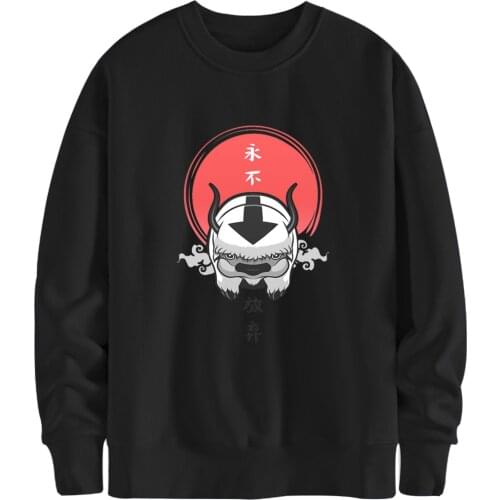 Avatar The Last Airbender Sweatshirts Man Hoody 2020 New Arrival Clothes Harajuku Streetwear Tracksuits Black Supoleron Hombre