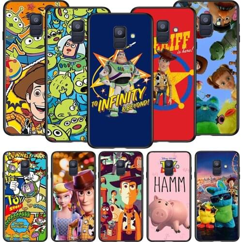 Toy Story For Samsung Galaxy A8 A9 A7 A750 A6 A5 A3 A6S A8S Star Plus 2016 2017 2018 Black Soft Phone Case