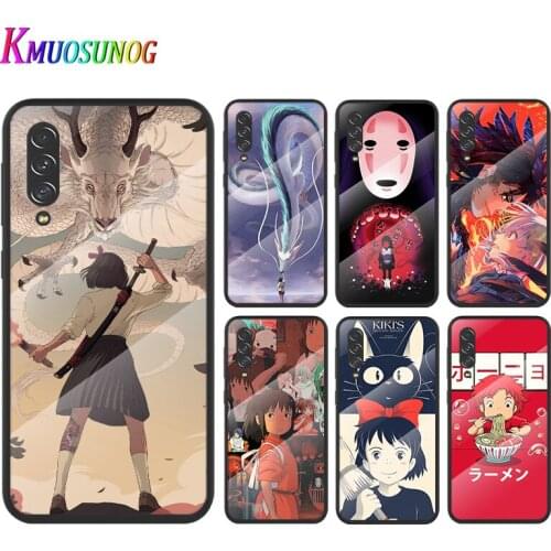 Spirited Away Anime For Samsung Note 20 10 9 8 Ultra Lite Plus 5G A70 A50 A40 A30 A20 A10 Tempered Glass Phone Case