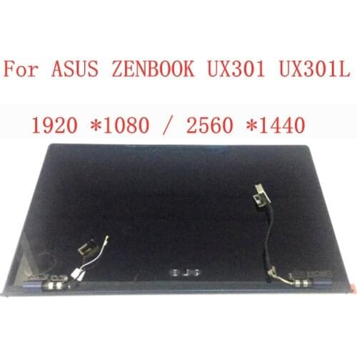 For ASUS ZENBOOK UX301 UX301L Laptop LCD Screen Display Back Cover Hinges Touch screen Digitizer Full Assembly