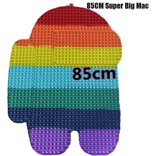 2021 New 85/50/40cm Super Big Mac Push Bubble Fidget Toy Autism Needs Squishy Stress Reliever Toy Adult Kid Funny Anti-stress