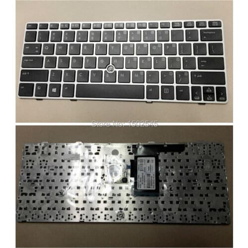 Free shipping laptop Keyboard for HP Elitebook 2560 2560P 2570 2570P US keyboard 638512-001 651390-001 with borders