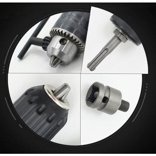 Keyed Drill Chuck 1/2" 20UNF With Key And SDS Plus Adapter Electric Drills And Rotary Hammers Accessories