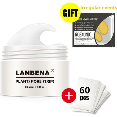 LANBENA To Eliminate Black Dots Facial Mask Nose Acne Remove Blackhead Plants Pore Strips Narrowing Cream Skin Care For Face