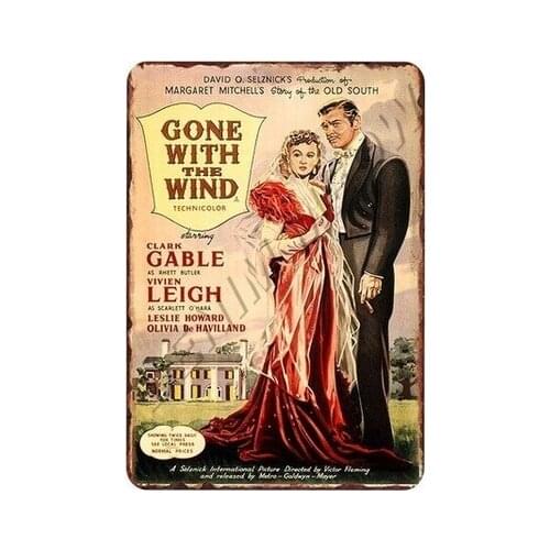 Retro Movie Star Metal Tin Signs Vintage Film Characters Iron Plates American Cinema Celebrity Bar Pub Cafe Art Home Decor WY54