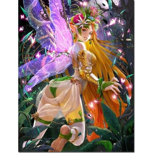 5D Diy Diamond Art Painting Accessories Tree Fairy Full Drill Embroidery Mosaic Cross Stitch Wall Painting Kit Home Decor S81