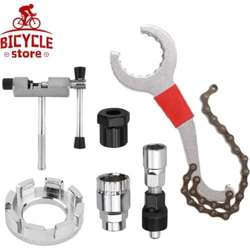 Bicycle Repair Tool Kits Multifunctional Sets Chain Breaker Crank Wheel Extractor Cycling Pedal Remover Puller MTB Axle Remover