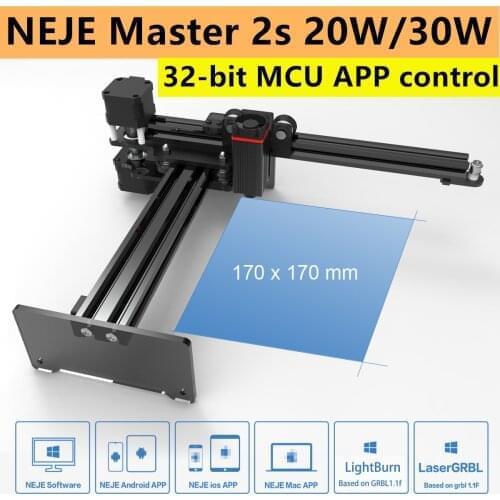 NEJE Master 2s 20W Laser Engraving Cutting Machine Desktop Laser Engraver Cutter Printer CNC Router APP Control Upgraded Version