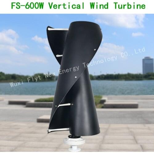 New Energy Vertical Wind Turbine 400w 600w Maglev Wind Generator 12v 24v 48v With MPPT Controller For Home Use