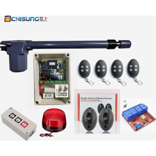 New AC220V Piston Drive single swing auto gate motor remote control (gate sensor,alarm light,button,gsm door opener optional)