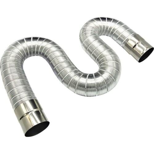 Fireproof gas water heater stainless steel 60-150mm aluminum strong universal exhaust Car intake pipe extension tube length