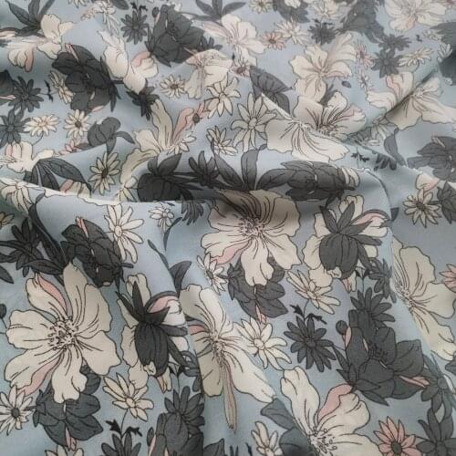 Holiday Flower Chiffon DIY Sewing Fabric Holiday Fashion Dress Fabric Dress Trouser Skirt Material